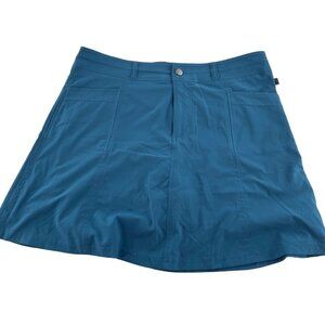 L.L.Bean Women's Athletic Skort 12 Reg Blue Polyester/Spandex‎